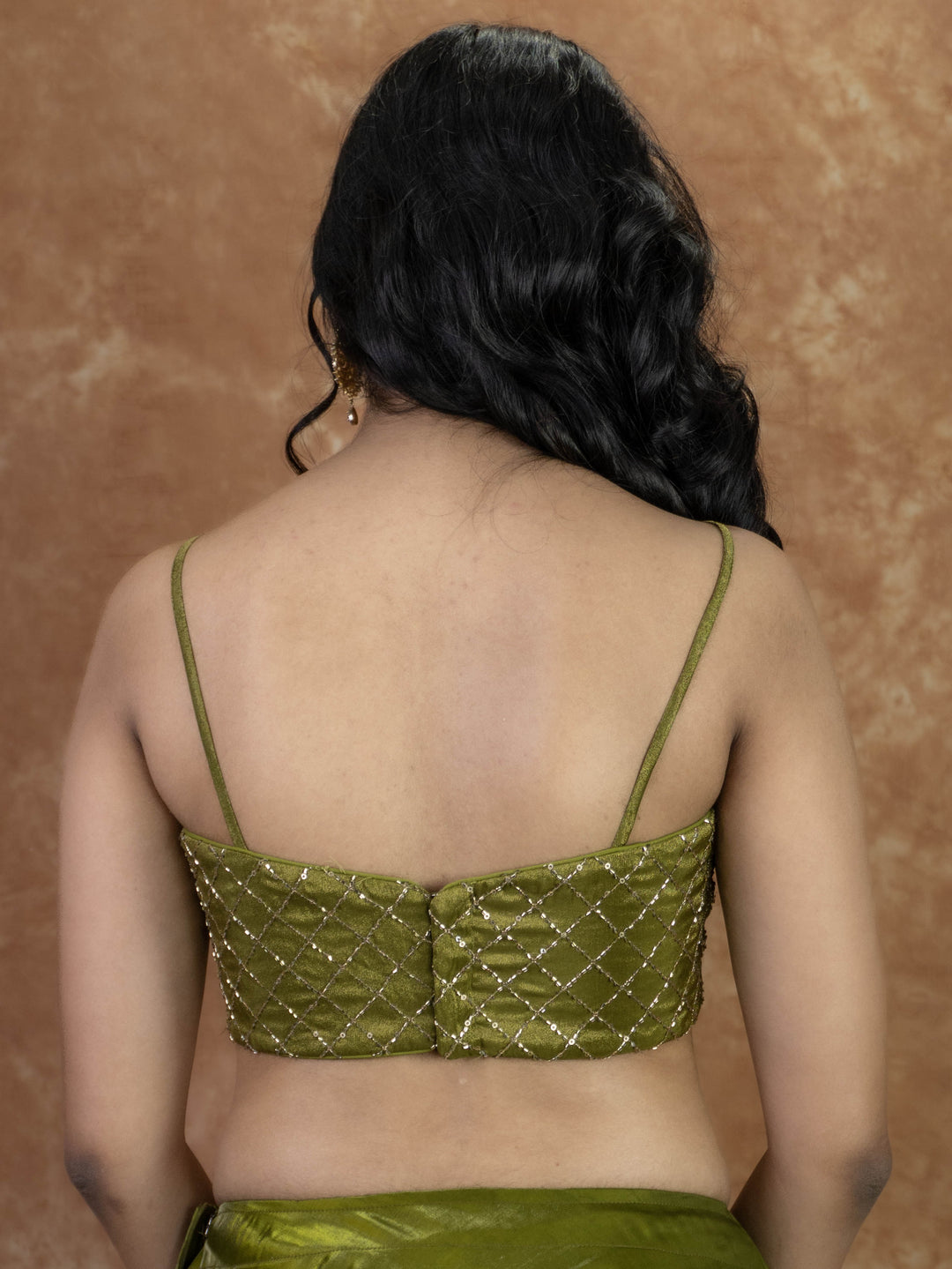 Sleeveless U Neck Embroidered Zari Work Readymade Saree Blouse | 4 Colours | Sizes 32–40 | E28